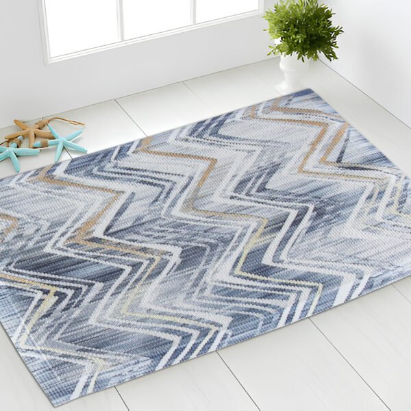 Two-Tone Door Mat - Abstract Zig-Zag