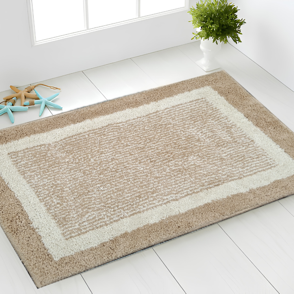 Plain Bath Mat - Beige