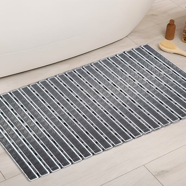 Stripes Vaccum Mat - Black