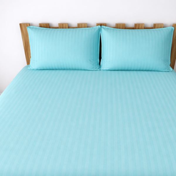 Satin Stripes - aqur blue