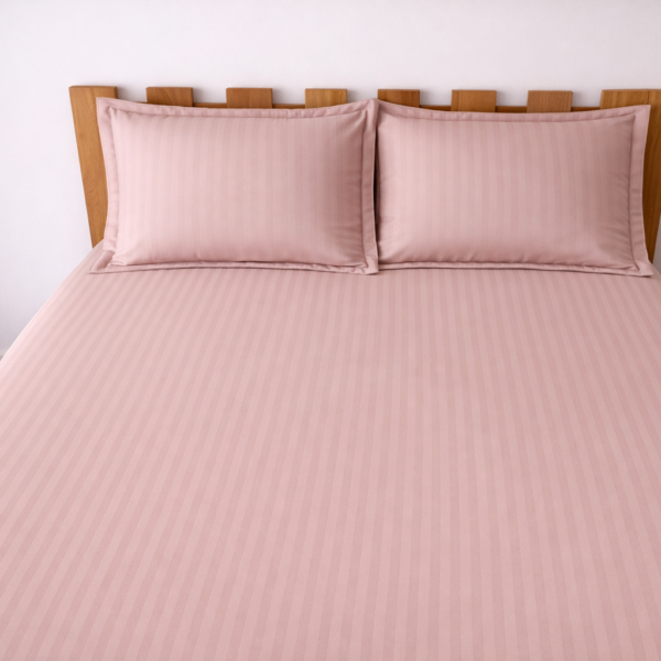 Satin Stripes - cameo rose