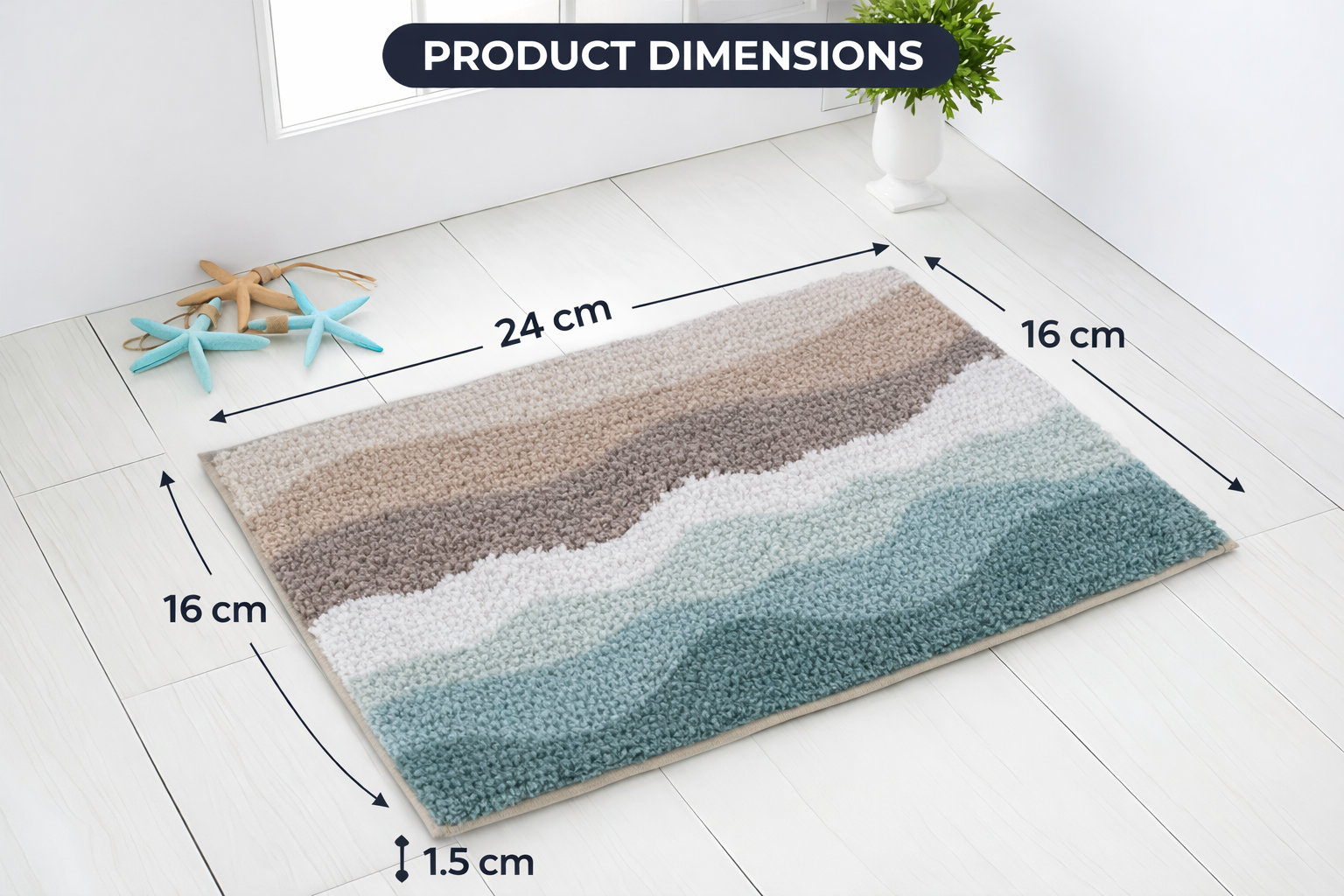 Waves Bath Mat - Image 3