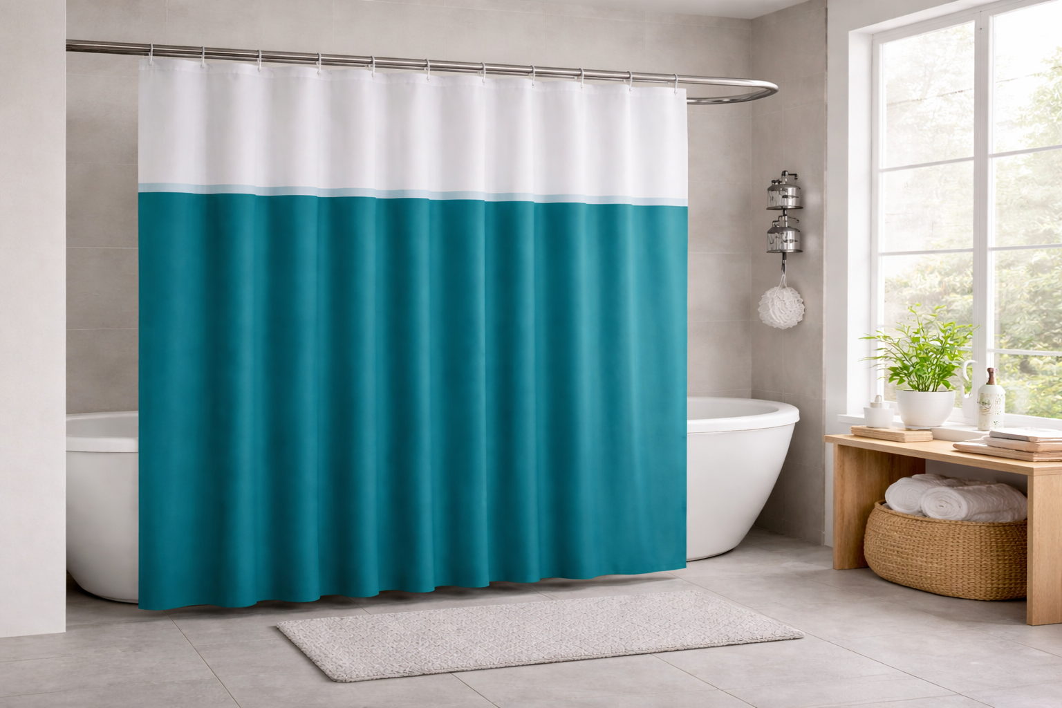 Plain Shower Curtains - Image 6
