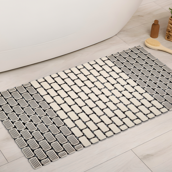 Box Design Vaccum Mat - Beige
