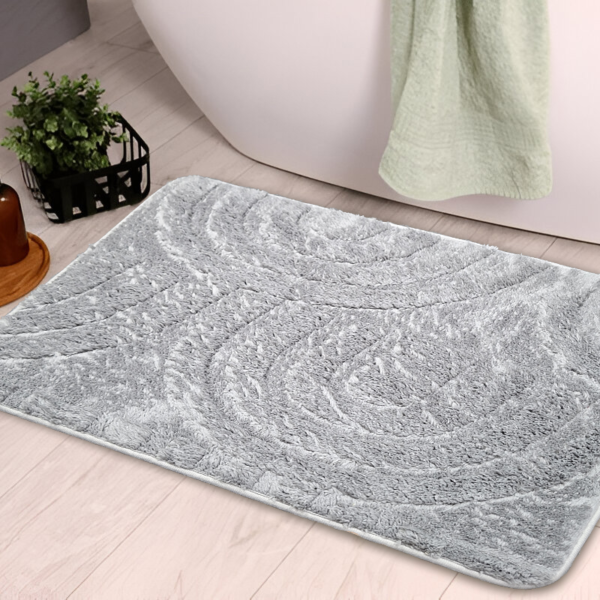 Curls Bath Mat - Grey