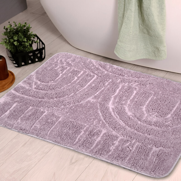Curls Bath Mat - Purple